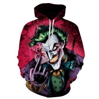 3D poker pattern clown jacket joker suit 