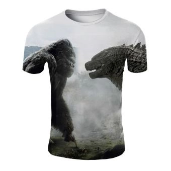  Print King of Monsters Godzilla T-shirt