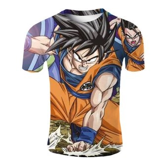  DRAGON BALL  Goku anime pattern  printed T-shirt