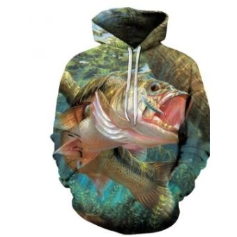  Underwater World Big Fish Fashion Sweatshirt