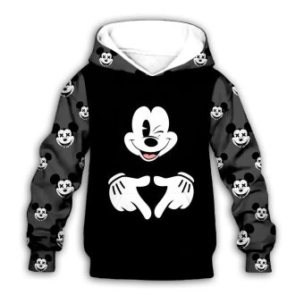 Gorgeous Black Mouse Pattern Animals Hoodie