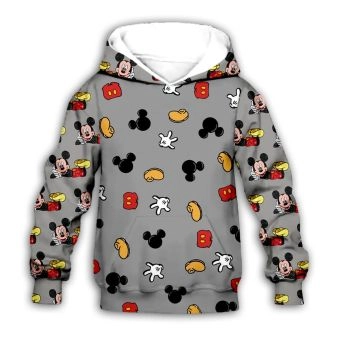 Precious Grey Mouse Pattern Animals Hoodie