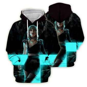  Temperament Black Taylor Swift Pattern Taylor Swift Hoodie