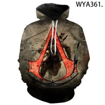 3D Digital Printing Game Assassin&#8217;s Creed Long-Sleeved Hoodie