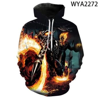 3D Printed Hoodies &#8211; Movie Ghost Rider Pullover