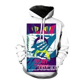 3D White Hoodie Rick and Morty