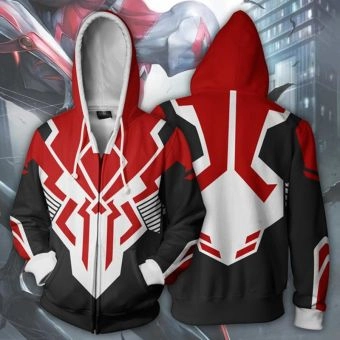 Spider-man zipper hoodie sweatshirt 