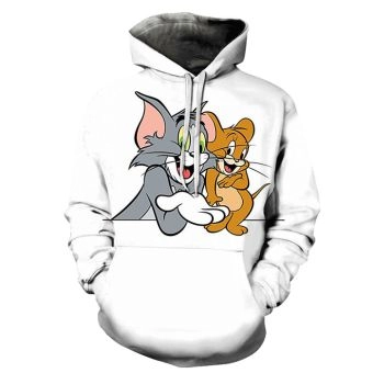 Tom & Jerry Cartoon 3D - Sweatshirt, Hoodie, Pullover