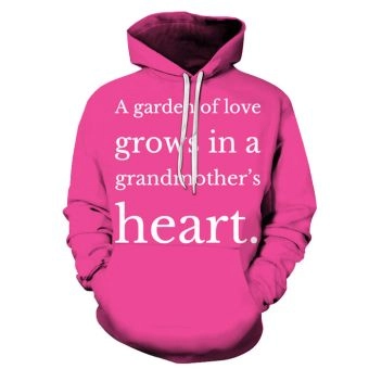 Pink Grandma 3D - Sweatshirt, Hoodie, Pullover