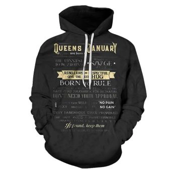 January Born Girls Personality 3D - Sweatshirt, Hoodie, Pullover