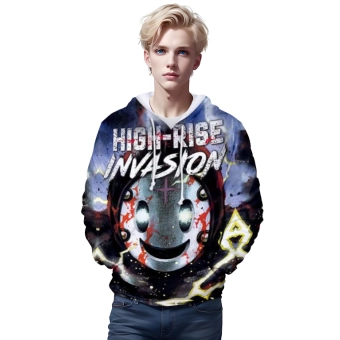 High-Rise Invasion Sweatshirt &#8211; 3D Printed School Hoodies