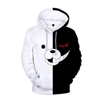 Danganronpa Monokuma Black&#038;White Bear Halloween 3D Pullover Hoodie Jacket Cosplay Costume Unisex