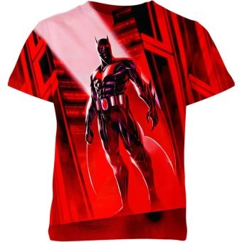 Featuring Futuristic Superhero with the Batman Beyond T-Shirt in Red