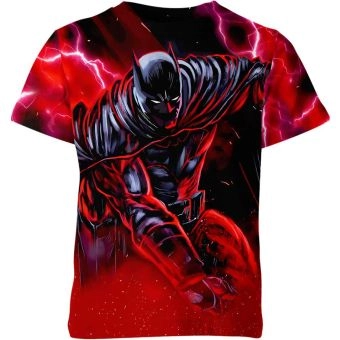 Batman: Orange Vigilante T-Shirt - Black, Red, and Comfortable Fit for a Bold and Dynamic Style