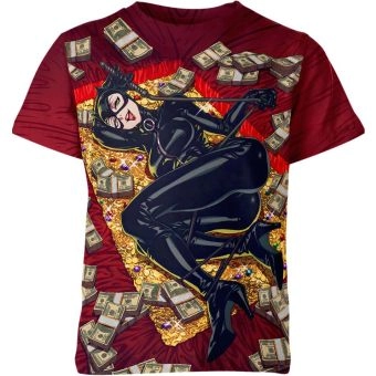 Red Catwoman From Batman Shirt - Embody the Seductive and Stealthy Catwoman