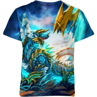 Electric Blitz Zinogre Vs Mega Manectric From DQS Shirt