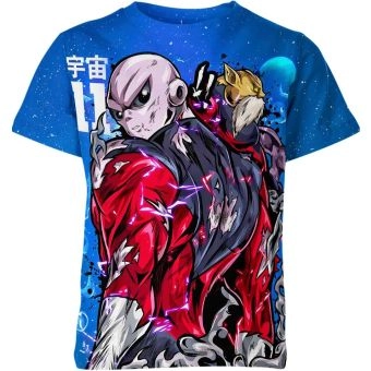 Jiren's Unwavering Resolve - Dragon Ball Z Shirt in Azure Blue