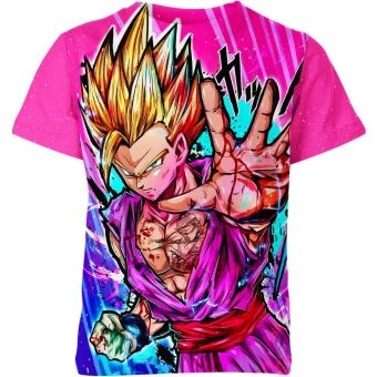 Son Gohan's Namek Gear Pink Dragon Ball Z Shirt