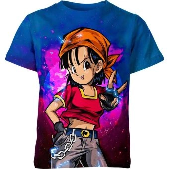 Pan's Adventure - Pan From Dragon Ball Z Shirt in Azure Blue and Regal Purple