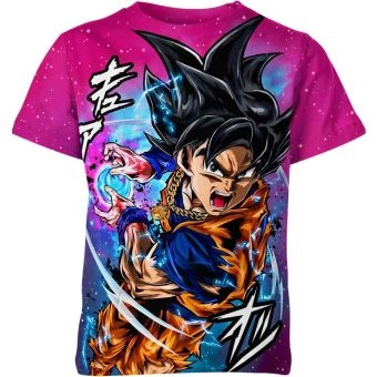 Son Goku's Regal Amethyst Dragon Ball Z Shirt