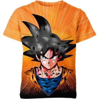 Son Goku's Dynamic Orange Dragon Ball Z Shirt