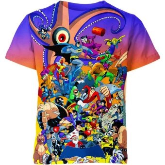 Batman: The Animated Series - Dynamic and Colorful T-Shirt