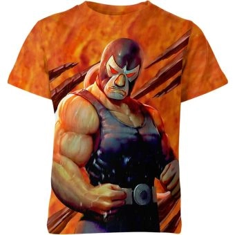 Unveiling Brutal Brawler with the Bane From Batman T-Shirt in Orange