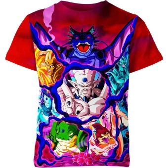 Dynamic Multi-Colored Dragon Ball Z Shirt - High-Quality and Vibrant