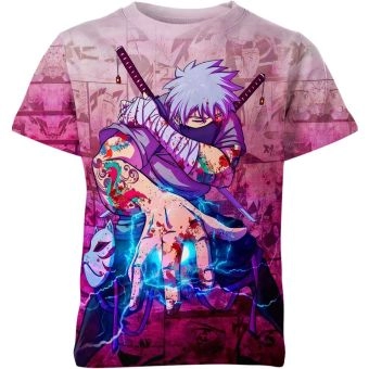 Copy Ninja - Kakashi From Dragon Ball Z Shirt in Regal Purple