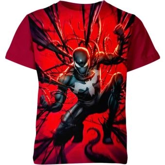 Sinister Symbiosis: Red Spider-man X Venom Tee