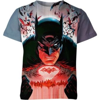 Batman: Bold and Colorful Multicolor Vibes Red T-Shirt