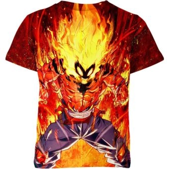 Fiery Red Dragon Ball Z Shirt - High-Quality Power