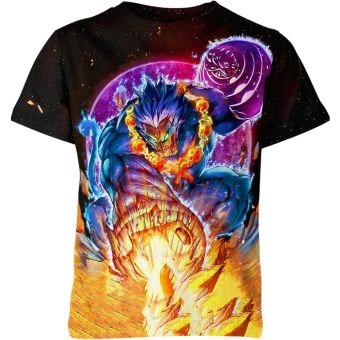 Goku's Mighty Transformation - Oozaru from Dragon Ball Z Shirt in Black, Yellow, and Purple