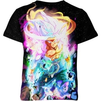 Goku's Multicolored Fury Dragon Ball Z Shirt