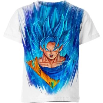 Goku's Whimsical Azure Sky Dragon Ball Z Shirt