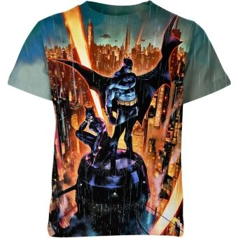 Batman X Catwoman: Passionate Pink and Vibrant Colors - Comfy T-Shirt