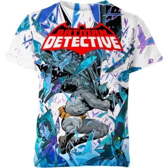 Batman: Midnight Guardian - White and Blue Comfortable T-Shirt