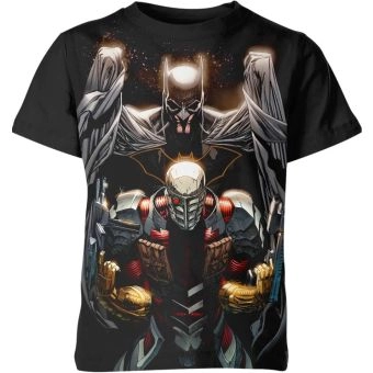 Batman X Death Shot: The Shadows of Black and Vibrant Colors - Leisure T-Shirt