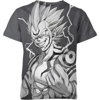 Sukuna X Vegeta From Dragon Ball Z Shirt - Ash Gray