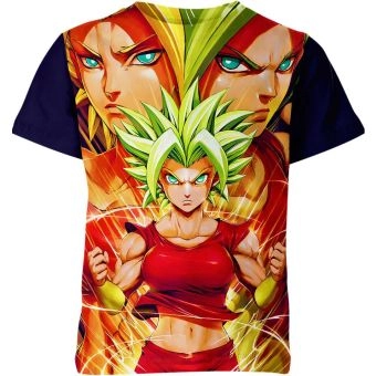 Kaleidoscope Fusion - Kale From Dragon Ball Z Shirt in Multicolor