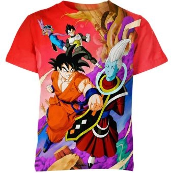 Vibrant Multi-Colored Dragon Ball Z Shirt - Unleash Your Energy!