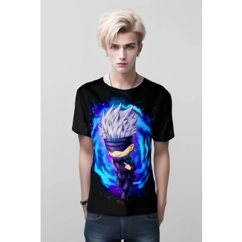 Chibi Charm - Satoru Gojo Chibi From Jujutsu Kaisen Shirt