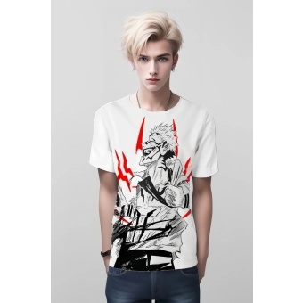 Sukuna Ryomen From Jujutsu Kaisen Shirt - Pearl White