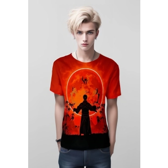 Sukuna Ryomen From Jujutsu Kaisen Shirt - Vibrant Orange