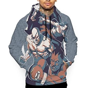 Street Fighter Hoodie &#8211; Sagat 3D Print Pullover with Pockets