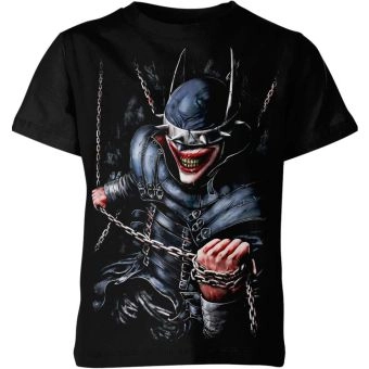 The Batman Who Laughs Evil Smile Shirt: Embrace the Darkness - A Menacing and Mysterious Black Tee